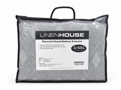 Linen House Charcoal Infused Mattress Protector